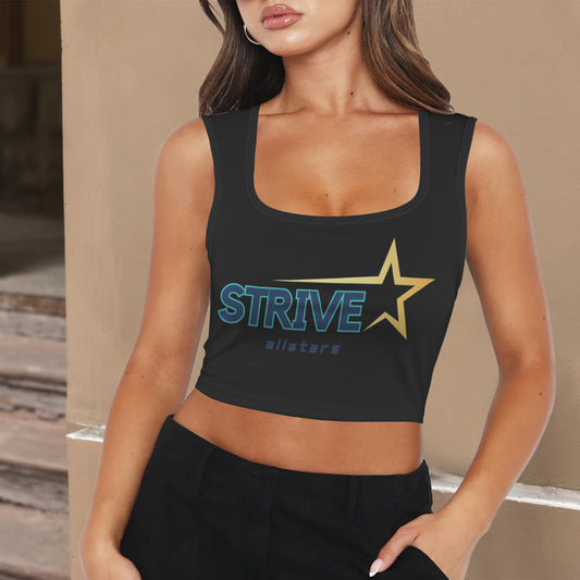 Women's Square Neck Crop Tank Top